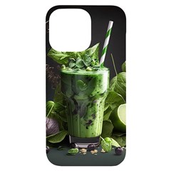 Drink Spinach Smooth Apple Ginger Iphone 14 Pro Max Black Uv Print Case by Ndabl3x