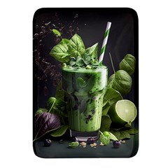 Drink Spinach Smooth Apple Ginger Rectangular Glass Fridge Magnet (4 Pack)