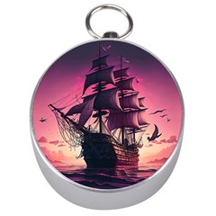 Ship Pirate Adventure Landscape Ocean Sun Heaven Silver Compasses by Ndabl3x