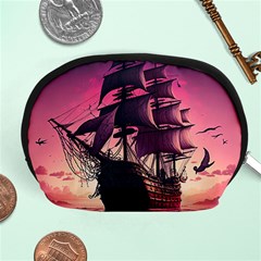 Ship Pirate Adventure Landscape Ocean Sun Heaven Accessory Pouch (medium)