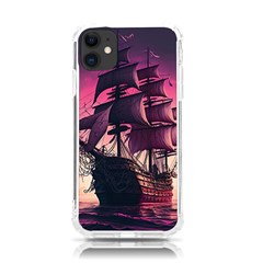 Ship Pirate Adventure Landscape Ocean Sun Heaven Iphone 11 Tpu Uv Print Case by Ndabl3x