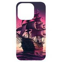 Ship Pirate Adventure Landscape Ocean Sun Heaven Iphone 14 Pro Black Uv Print Case by Ndabl3x