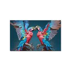 Birds Parrots Love Ornithology Species Fauna Sticker Rectangular (10 Pack) by Ndabl3x