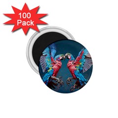 Birds Parrots Love Ornithology Species Fauna 1 75  Magnets (100 Pack)  by Ndabl3x