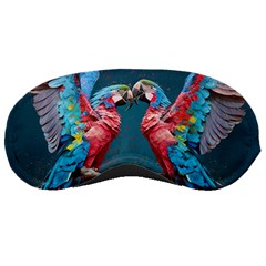 Birds Parrots Love Ornithology Species Fauna Sleeping Mask by Ndabl3x