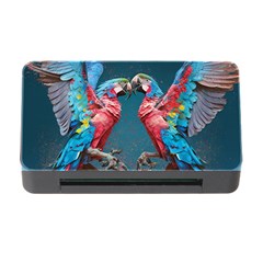 Birds Parrots Love Ornithology Species Fauna Memory Card Reader With Cf by Ndabl3x