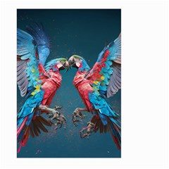 Birds Parrots Love Ornithology Species Fauna Large Garden Flag (two Sides) by Ndabl3x