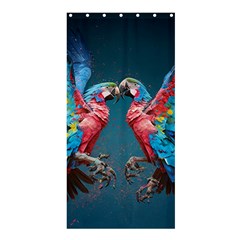 Birds Parrots Love Ornithology Species Fauna Shower Curtain 36  X 72  (stall)  by Ndabl3x