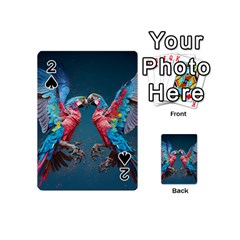 Birds Parrots Love Ornithology Species Fauna Playing Cards 54 Designs (mini) by Ndabl3x