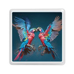 Birds Parrots Love Ornithology Species Fauna Memory Card Reader (square) by Ndabl3x