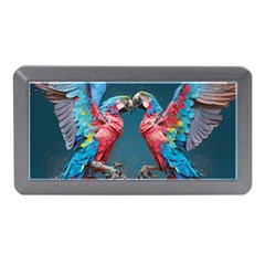 Birds Parrots Love Ornithology Species Fauna Memory Card Reader (mini) by Ndabl3x