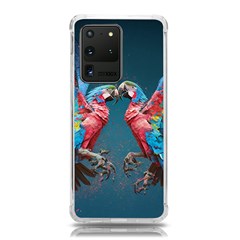 Birds Parrots Love Ornithology Species Fauna Samsung Galaxy S20 Ultra 6 9 Inch Tpu Uv Case by Ndabl3x