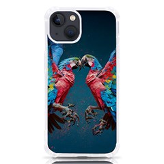 Birds Parrots Love Ornithology Species Fauna Iphone 13 Tpu Uv Print Case