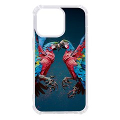 Birds Parrots Love Ornithology Species Fauna Iphone 13 Pro Tpu Uv Print Case