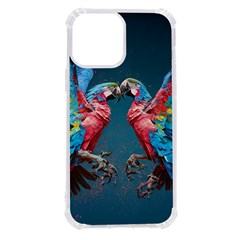 Birds Parrots Love Ornithology Species Fauna Iphone 13 Pro Max Tpu Uv Print Case by Ndabl3x