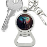 Elephant Tusks Trunk Wildlife Africa Bottle Opener Key Chain Front