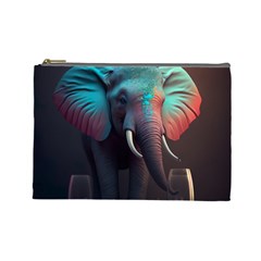 Elephant Tusks Trunk Wildlife Africa Cosmetic Bag (large)