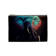 Elephant Tusks Trunk Wildlife Africa Cosmetic Bag (medium)