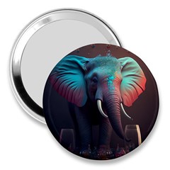 Elephant Tusks Trunk Wildlife Africa 3  Handbag Mirrors by Ndabl3x