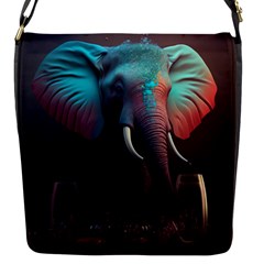 Elephant Tusks Trunk Wildlife Africa Flap Closure Messenger Bag (s) by Ndabl3x