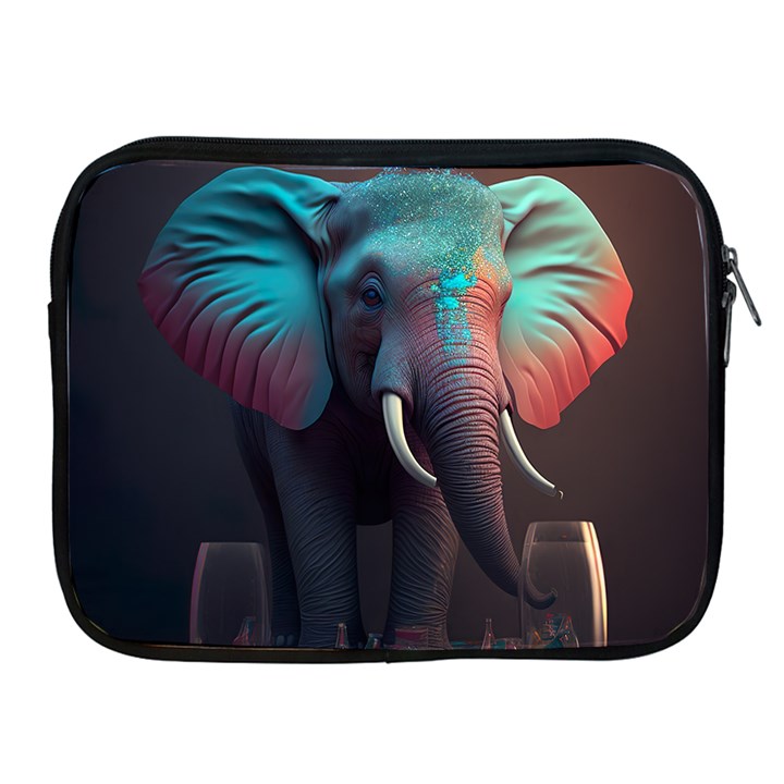 Elephant Tusks Trunk Wildlife Africa Apple iPad 2/3/4 Zipper Cases