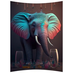 Elephant Tusks Trunk Wildlife Africa Back Support Cushion by Ndabl3x