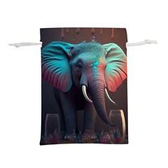 Elephant Tusks Trunk Wildlife Africa Lightweight Drawstring Pouch (m) by Ndabl3x