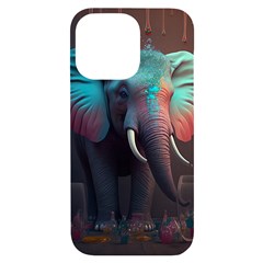 Elephant Tusks Trunk Wildlife Africa Iphone 14 Pro Max Black Uv Print Case