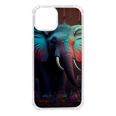 Elephant Tusks Trunk Wildlife Africa Iphone 14 Tpu Uv Print Case by Ndabl3x