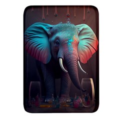 Elephant Tusks Trunk Wildlife Africa Rectangular Glass Fridge Magnet (4 Pack) by Ndabl3x