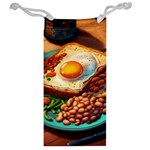 Breakfast Egg Beans Toast Plate Jewelry Bag Back