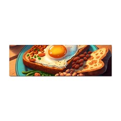 Breakfast Egg Beans Toast Plate Sticker (bumper) by Ndabl3x