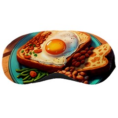 Breakfast Egg Beans Toast Plate Sleeping Mask by Ndabl3x