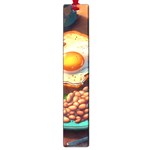 Breakfast Egg Beans Toast Plate Large Book Marks Front