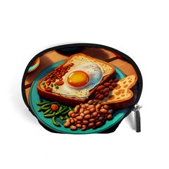 Breakfast Egg Beans Toast Plate Accessory Pouch (small) by Ndabl3x