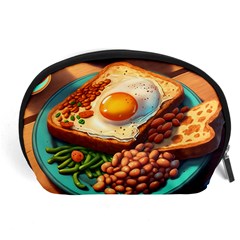 Breakfast Egg Beans Toast Plate Accessory Pouch (large) by Ndabl3x