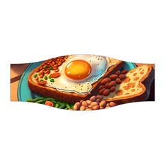 Breakfast Egg Beans Toast Plate Stretchable Headband by Ndabl3x