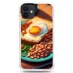 Breakfast Egg Beans Toast Plate Iphone 12 Mini Tpu Uv Print Case	 by Ndabl3x