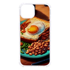 Breakfast Egg Beans Toast Plate Iphone 13 Tpu Uv Print Case by Ndabl3x