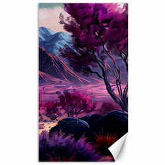 Landscape Painting Purple Tree Canvas 40  X 72 