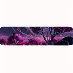 Landscape Painting Purple Tree Large Bar Mat by Ndabl3x