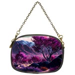 Landscape Painting Purple Tree Chain Purse (Two Sides) Front