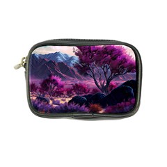 Landscape Painting Purple Tree Coin Purse