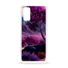 Landscape Painting Purple Tree Samsung Galaxy S20 6 2 Inch Tpu Uv Case by Ndabl3x