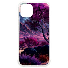 Landscape Painting Purple Tree Iphone 12/12 Pro Tpu Uv Print Case