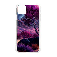 Landscape Painting Purple Tree Iphone 11 Pro Max 6 5 Inch Tpu Uv Print Case by Ndabl3x