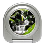 Waterfall Moss Korea Mountain Valley Green Forest Travel Alarm Clock Front