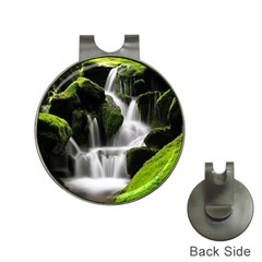 Waterfall Moss Korea Mountain Valley Green Forest Hat Clips With Golf Markers by Ndabl3x