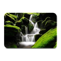 Waterfall Moss Korea Mountain Valley Green Forest Plate Mats by Ndabl3x