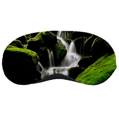 Waterfall Moss Korea Mountain Valley Green Forest Sleeping Mask by Ndabl3x